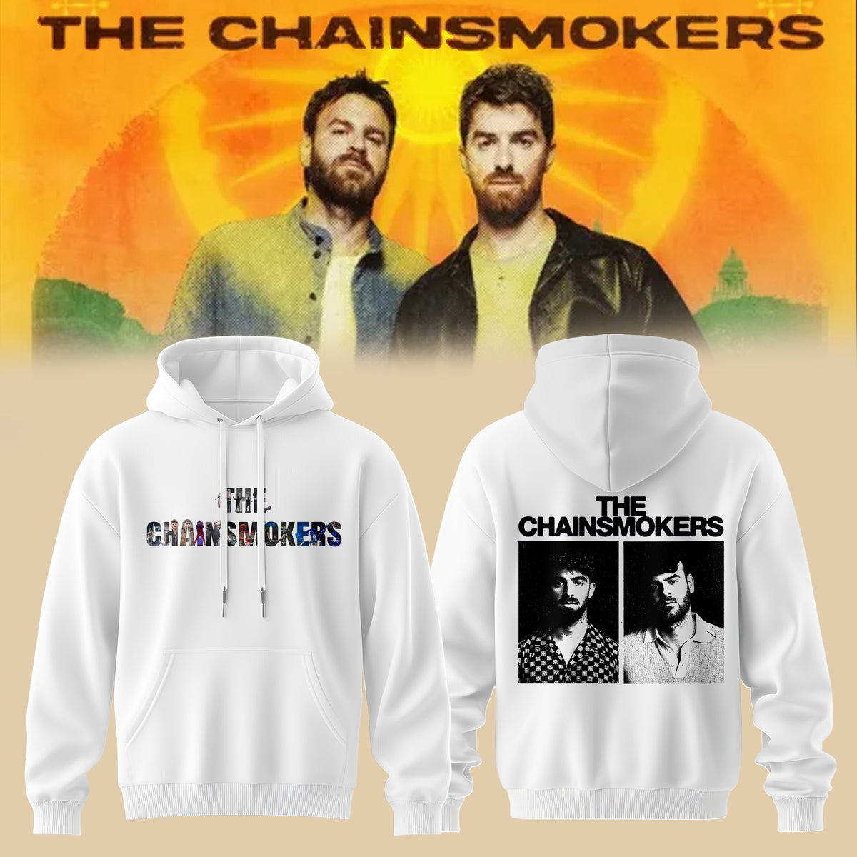 The Chainsmokers Tour 2026 Premium All-Over Print Hoodie V3