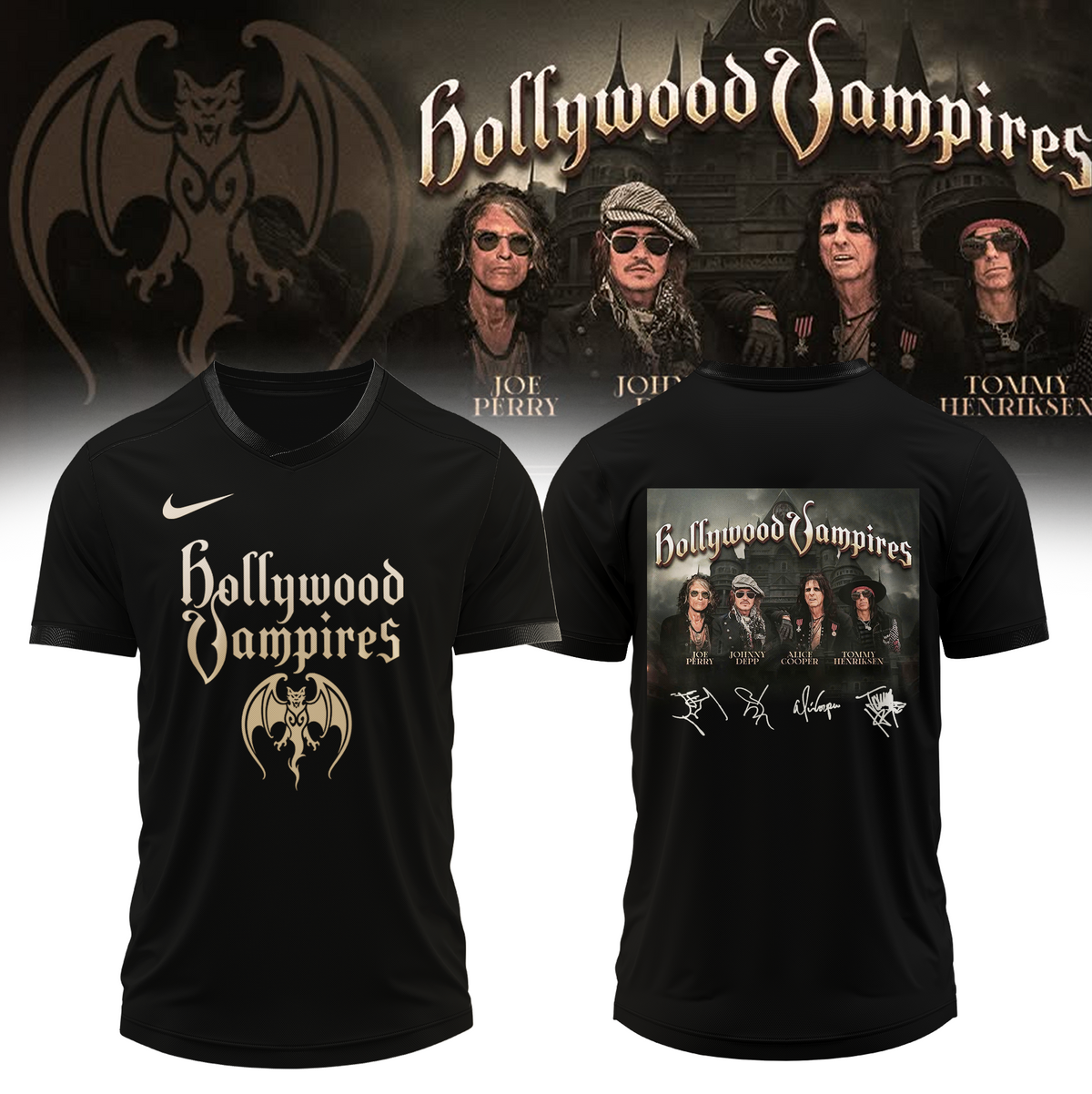 ,,,Hollywood Vampires World Tour 2026 Signed – Jersey
