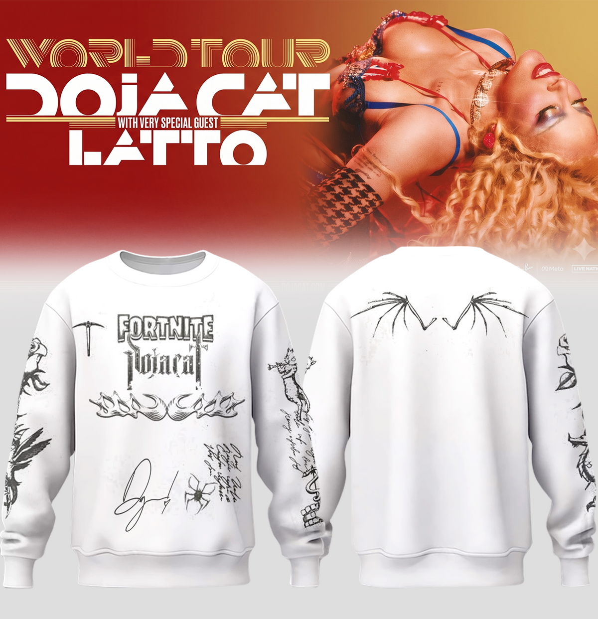 Doja Cat “Tour Ma Vie 2026” Limited Edition Signature – Sweatshirt
