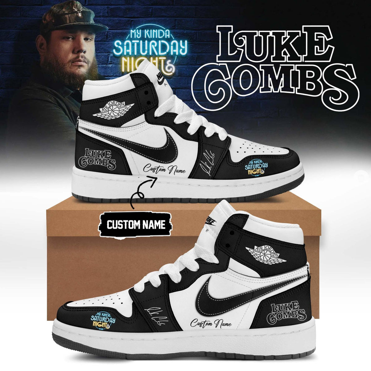 Luke Combs ”My Kinda Saturday Night Tour 2026” Limited Edition Signature – Shoes 3
