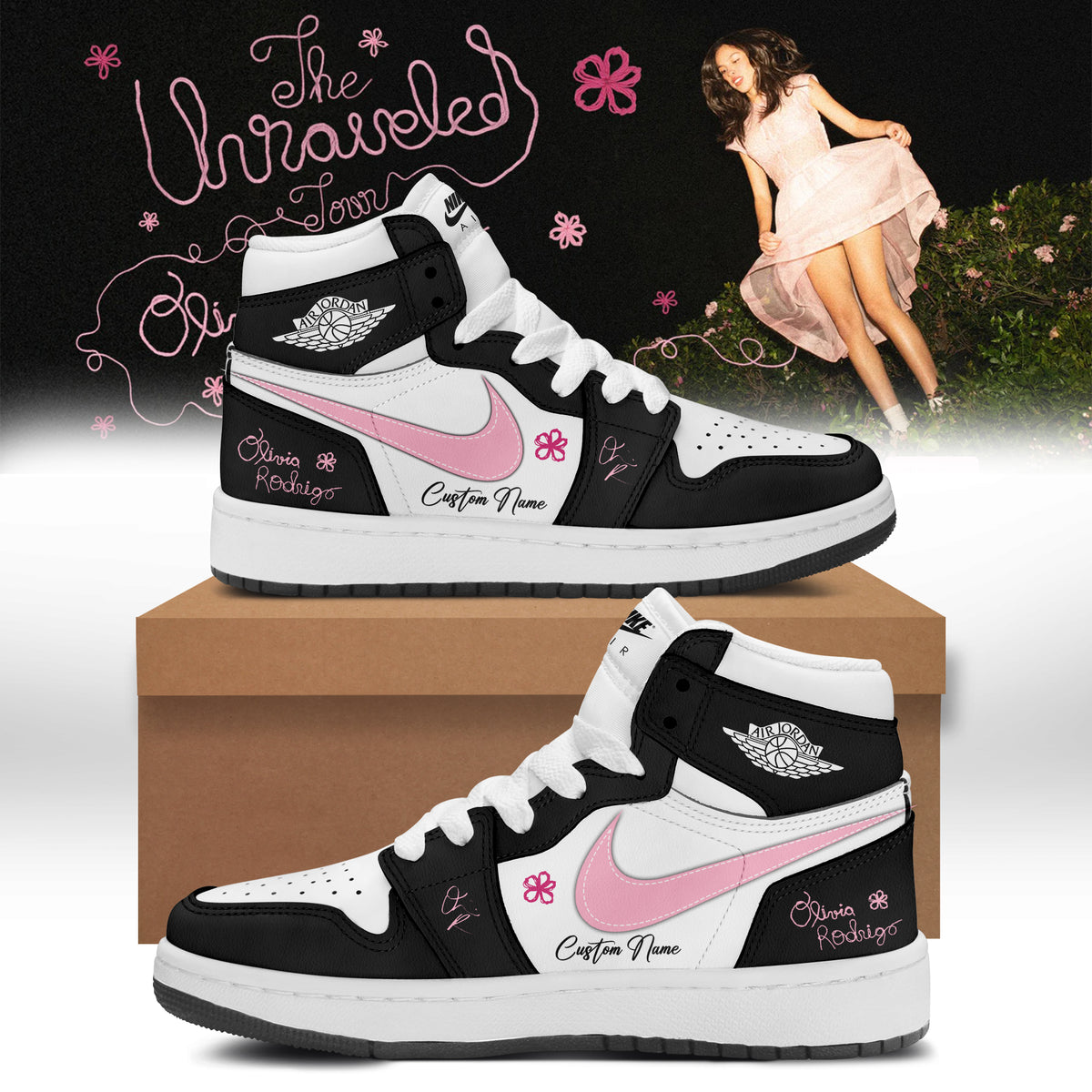 Olivia Rodrigo The Unraveled Tour signed Shoes 1