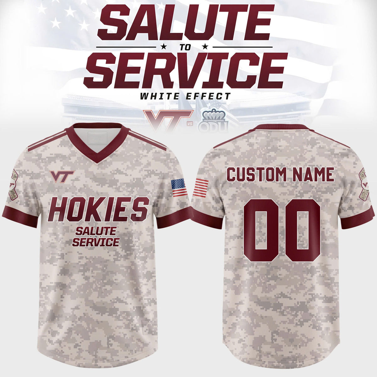 SALUTE TO SERVICE × VIRGINIA TECH 2026 Edition Football Jersey