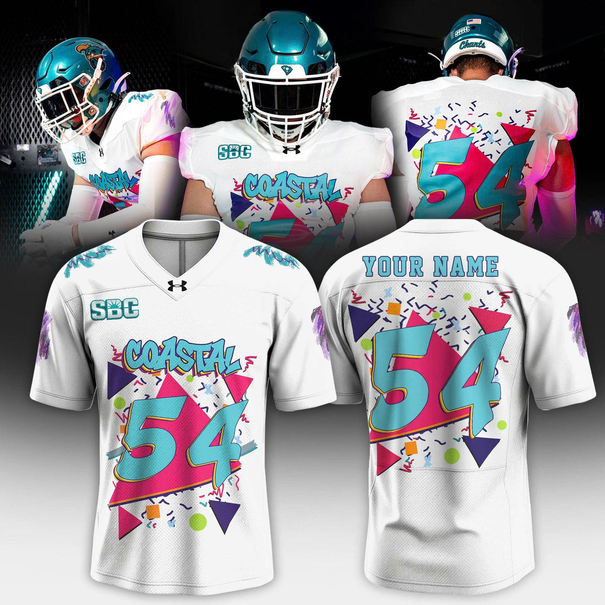 CCU NCAA Football Jersey Personalization 2026 Friday Night Game 90s
