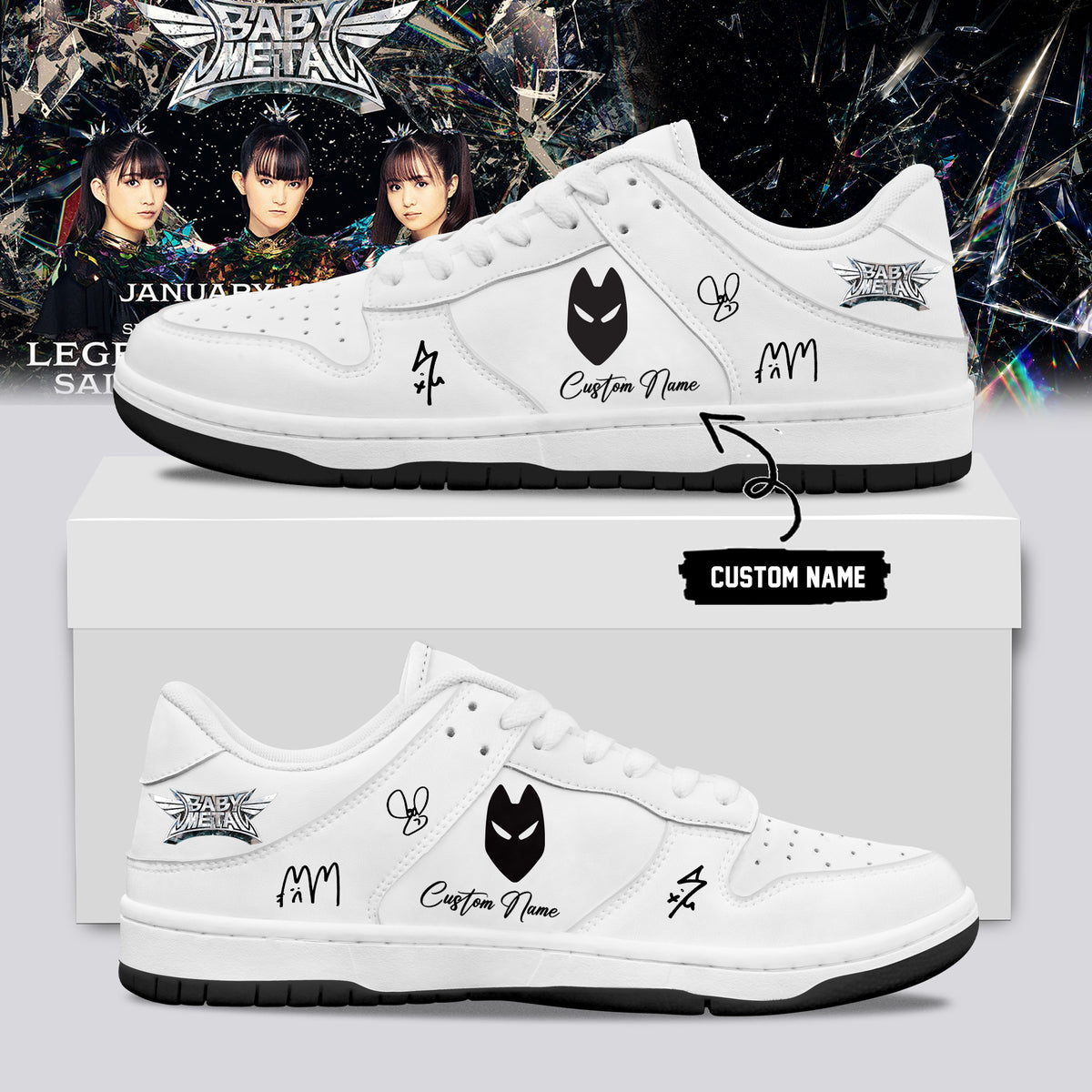 BABYMETAL WORLD TOUR signed Shoes 13