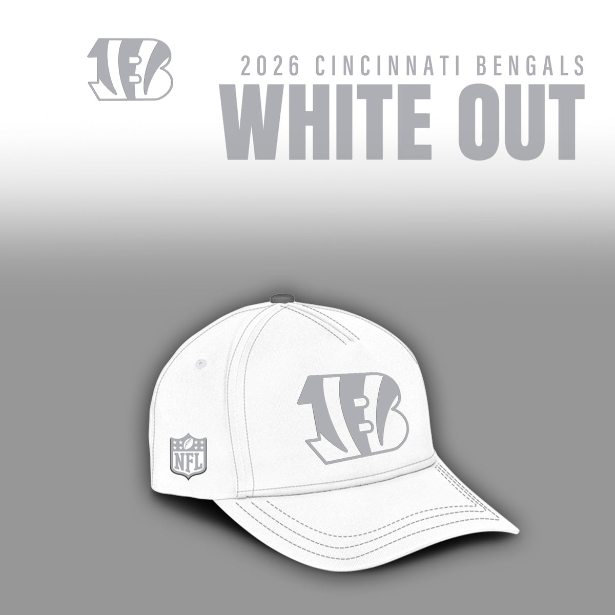 Cincinnati Bengals 2026 White Out Limited Edition Hoodie