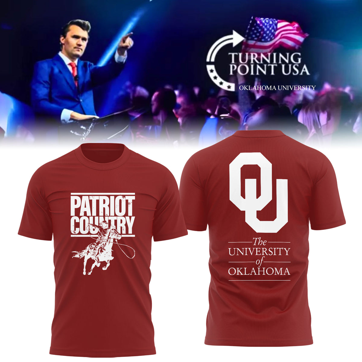 Limited Edition University of Oklahoma x Turning Point USA Shirt