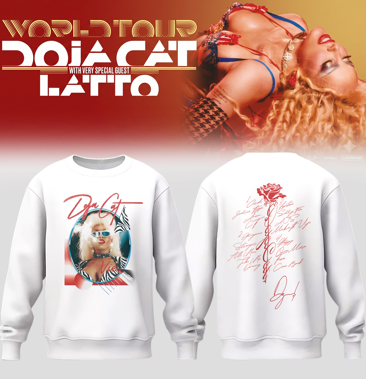 Doja Cat “Tour Ma Vie 2026” Limited Edition Signature – Sweatshirt