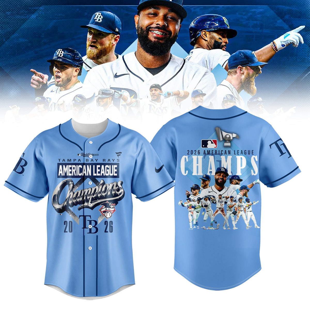 Limited Edition Rays 2026 ALCS Champs Jersey