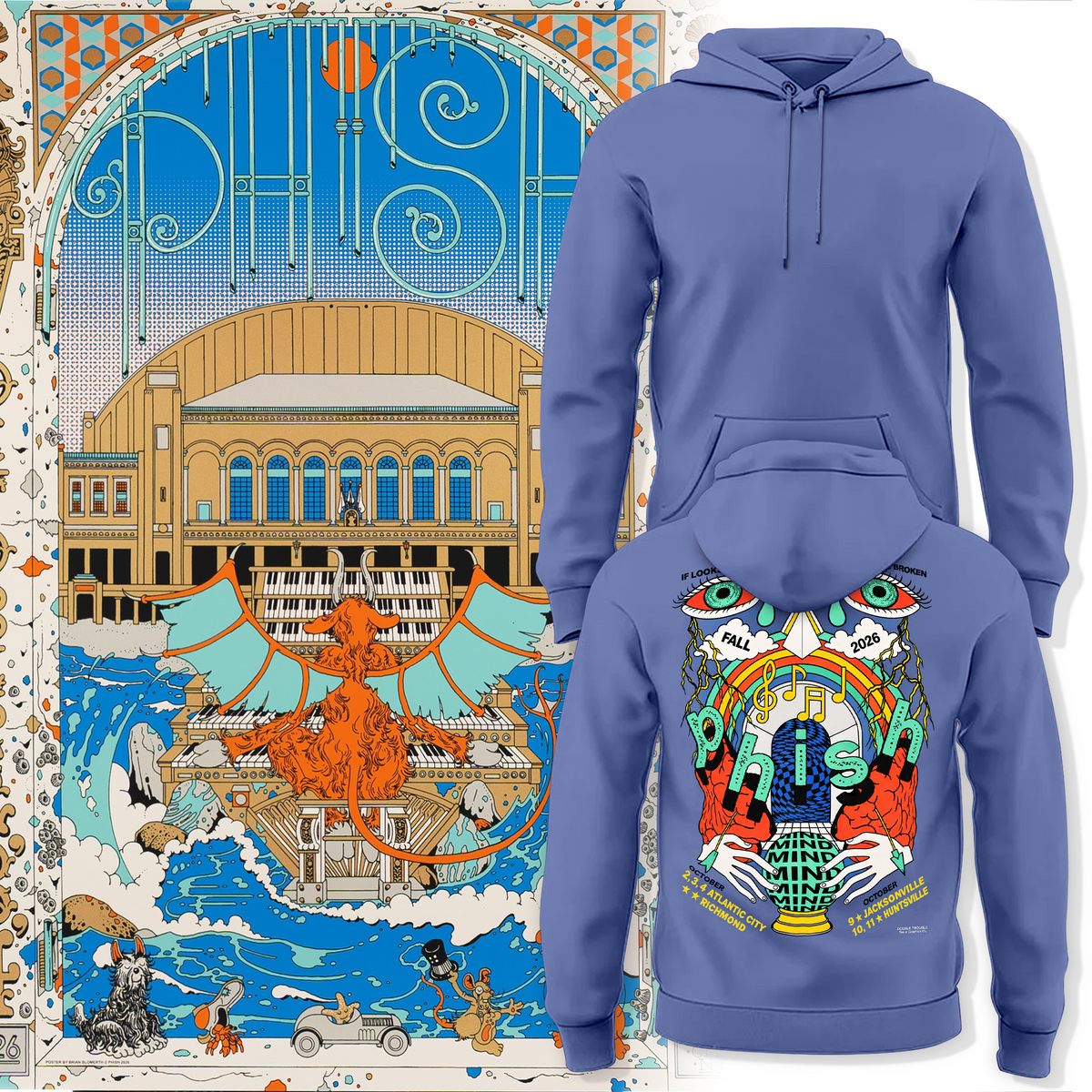 Phish Fall Tour 2026, Atlantic City Hoodie