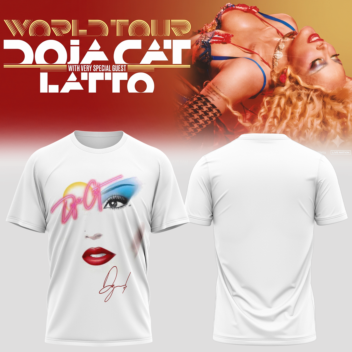 Doja Cat “Tour Ma Vie 2026” Limited Edition Signature – Tshirt