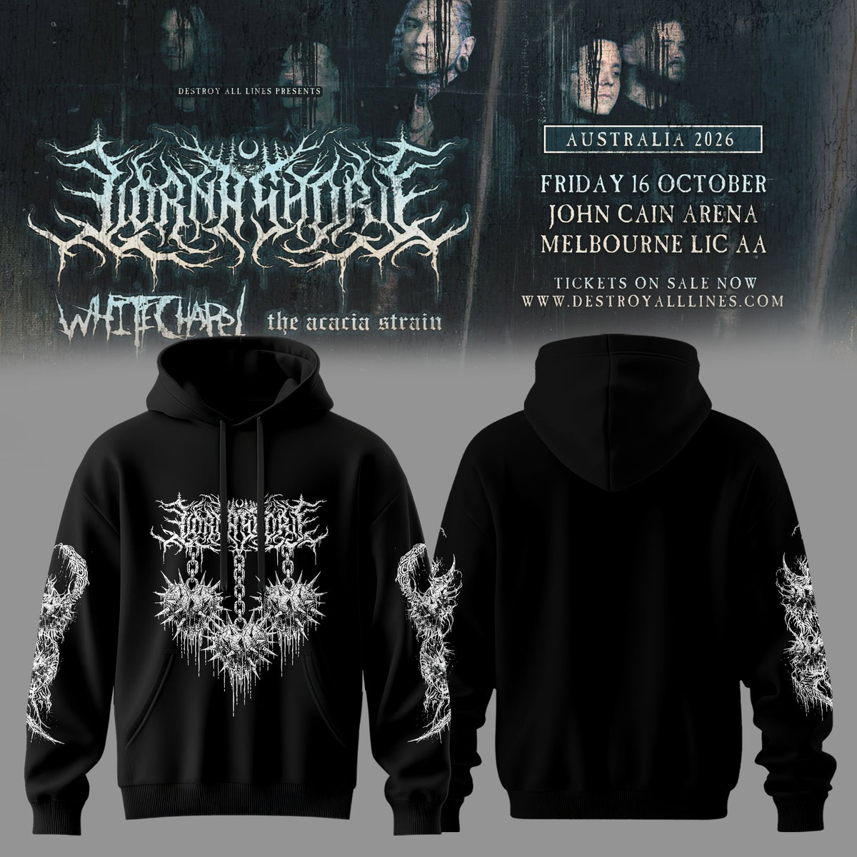 LORNA SHORE – AUSTRALIA & NEW ZEALAND TOUR 2026 Limited Hoodie