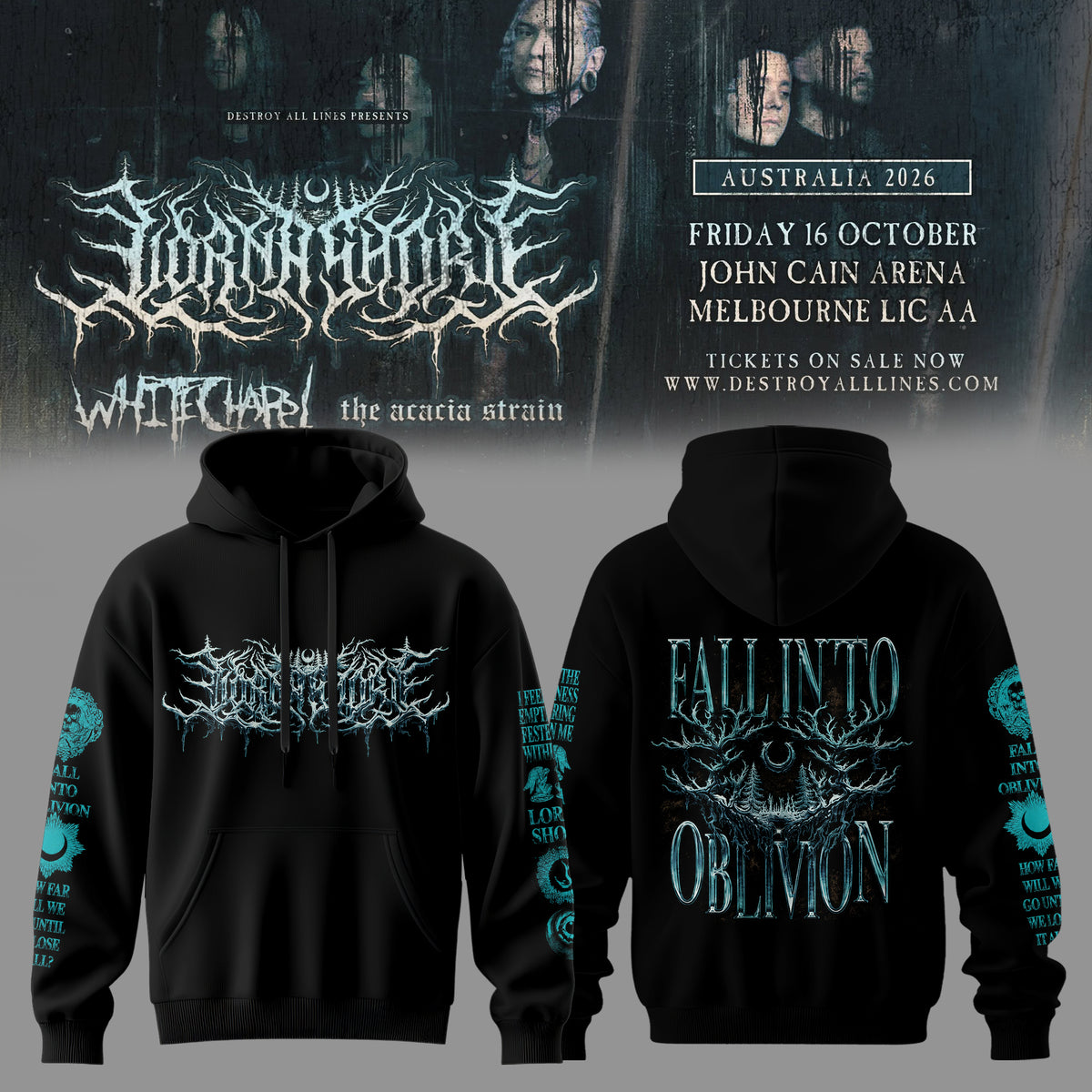 LORNA SHORE – AUSTRALIA & NEW ZEALAND TOUR 2026 Limited Hoodie