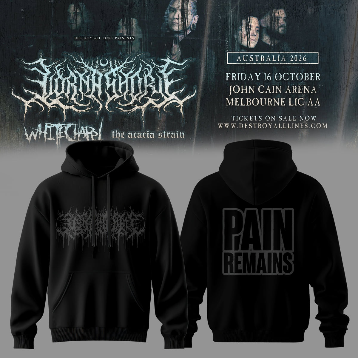 LORNA SHORE – AUSTRALIA & NEW ZEALAND TOUR 2026 Limited Hoodie