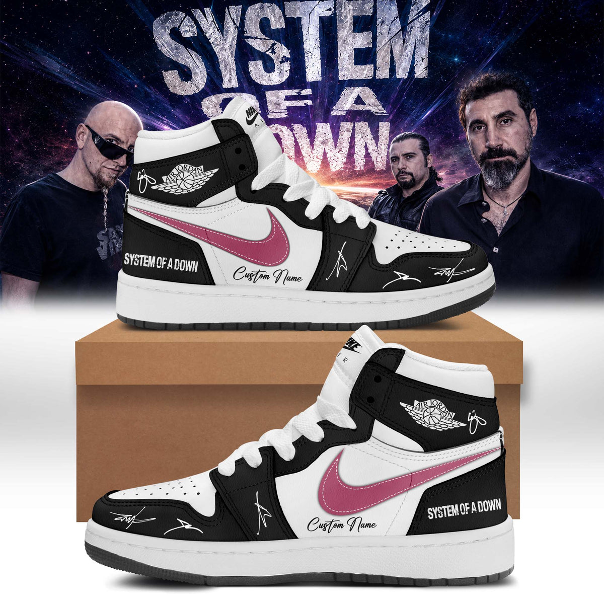 System of a Down “Europe / UK Stadium Tour 2026” Signature Limited Edition – Shoes 1