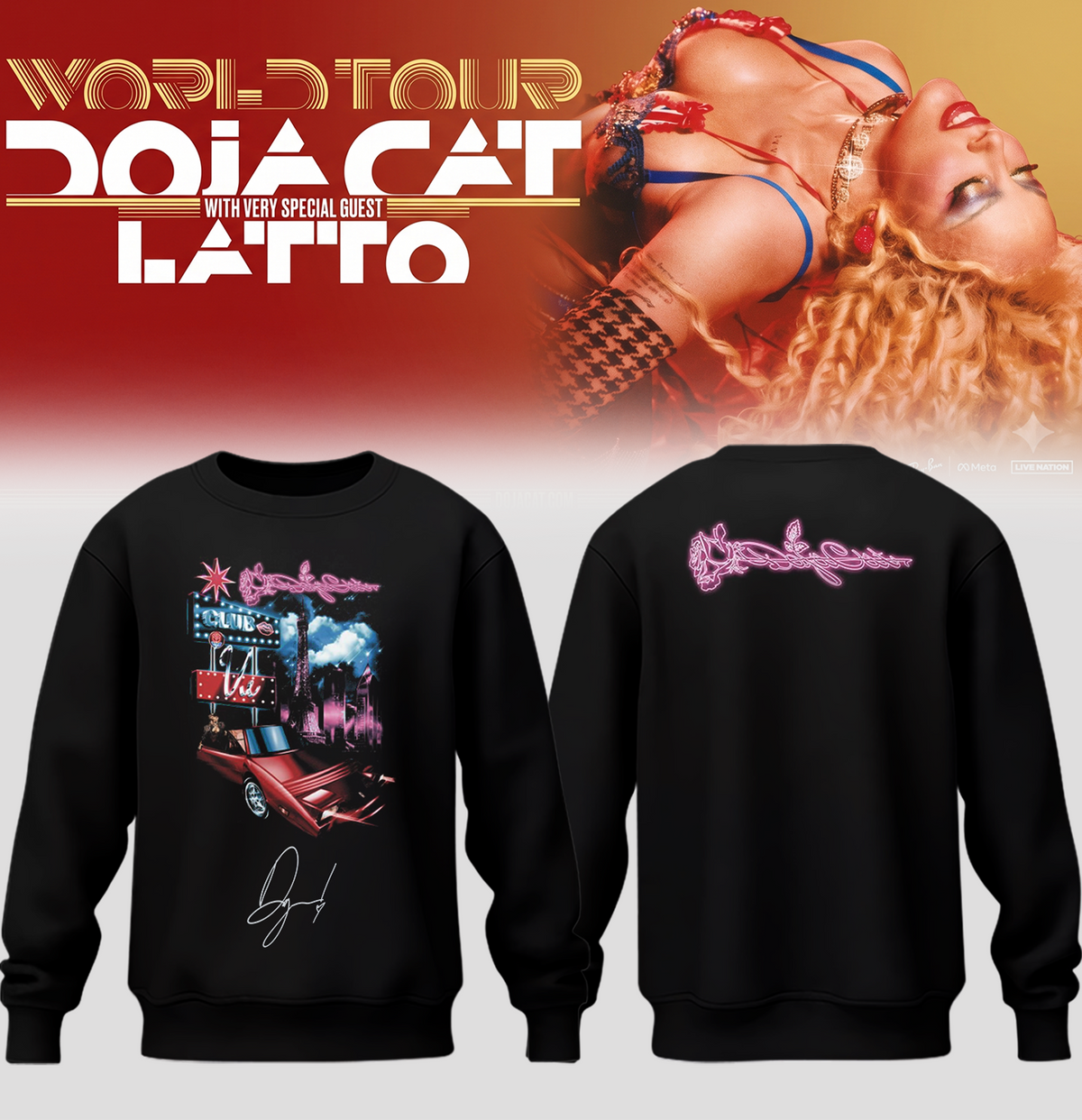 Doja Cat “Tour Ma Vie 2026” Limited Edition Signature – Sweatshirt