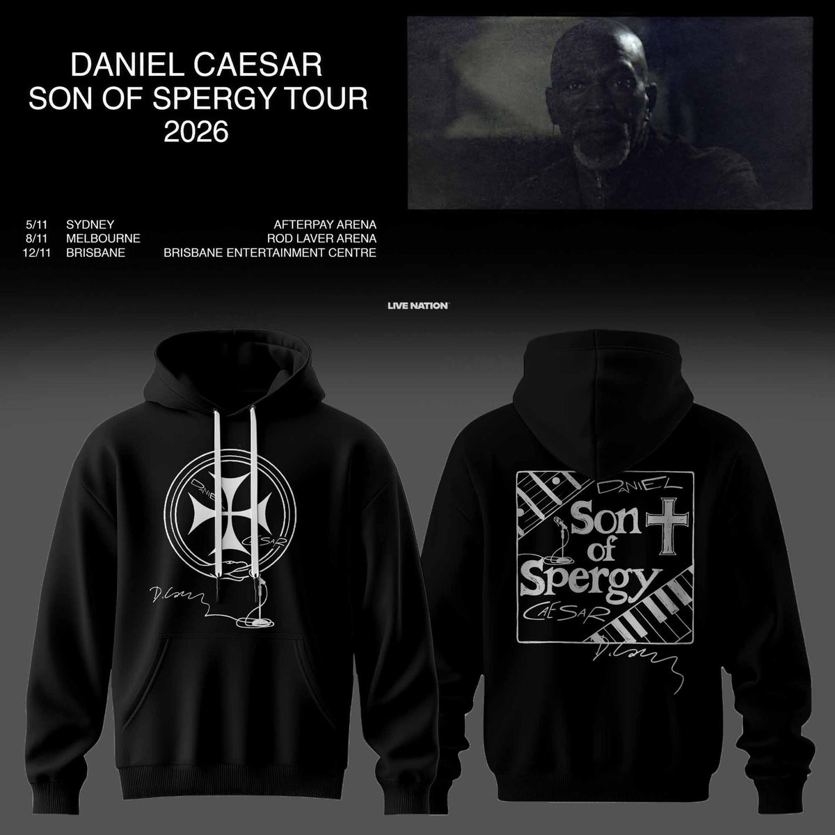 DANIEL CAESAR – SON OF SPERGY TOUR 2026 HOODIE