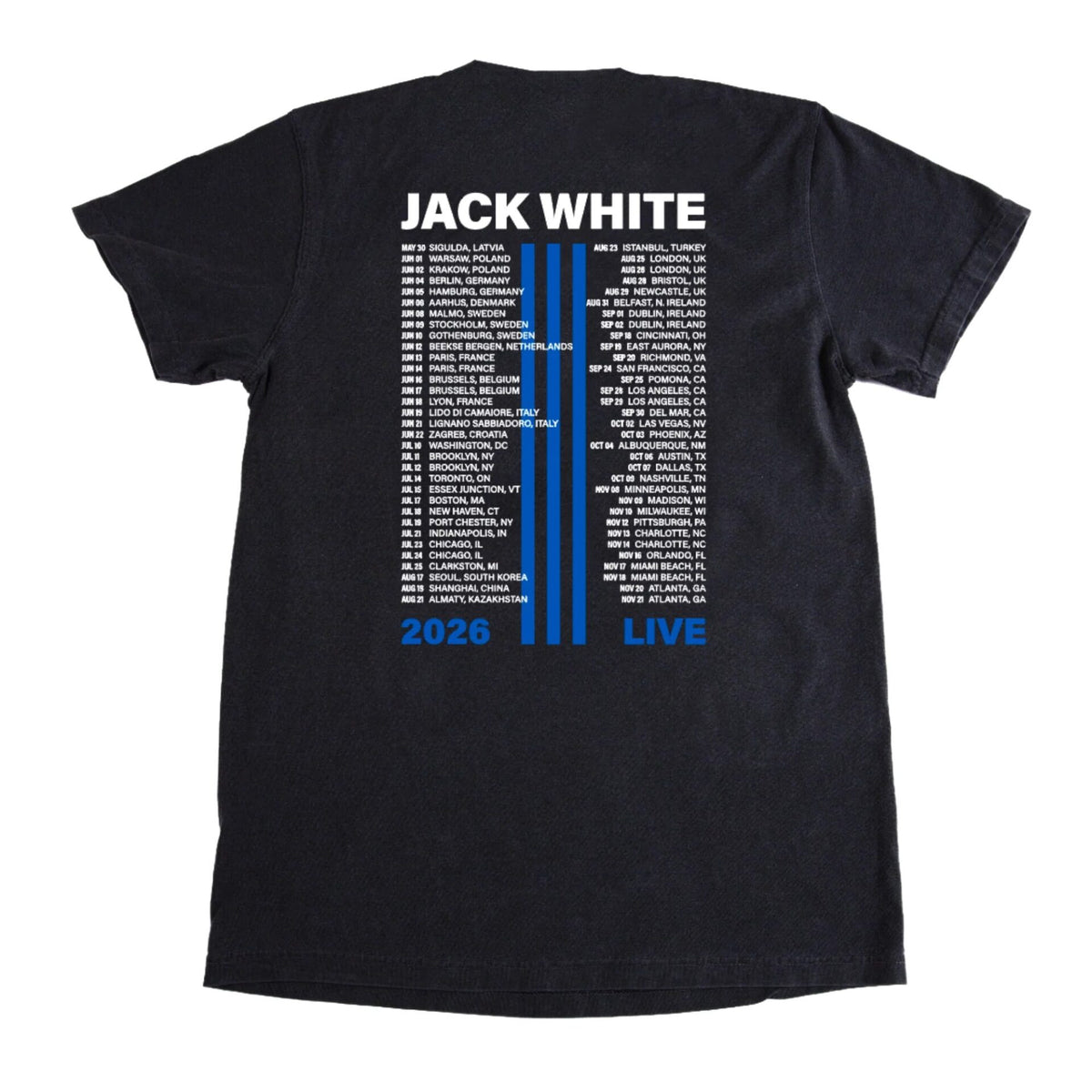 Limited Edition Jack White Tour 2026 T-Shirt