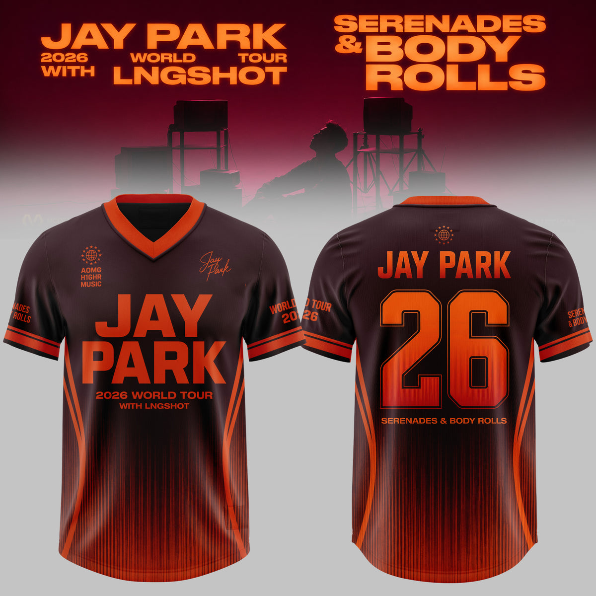 JAY PARK – 2026 World Tour ‘Serenades & Body Rolls’ Limited Football/Soccer Jersey