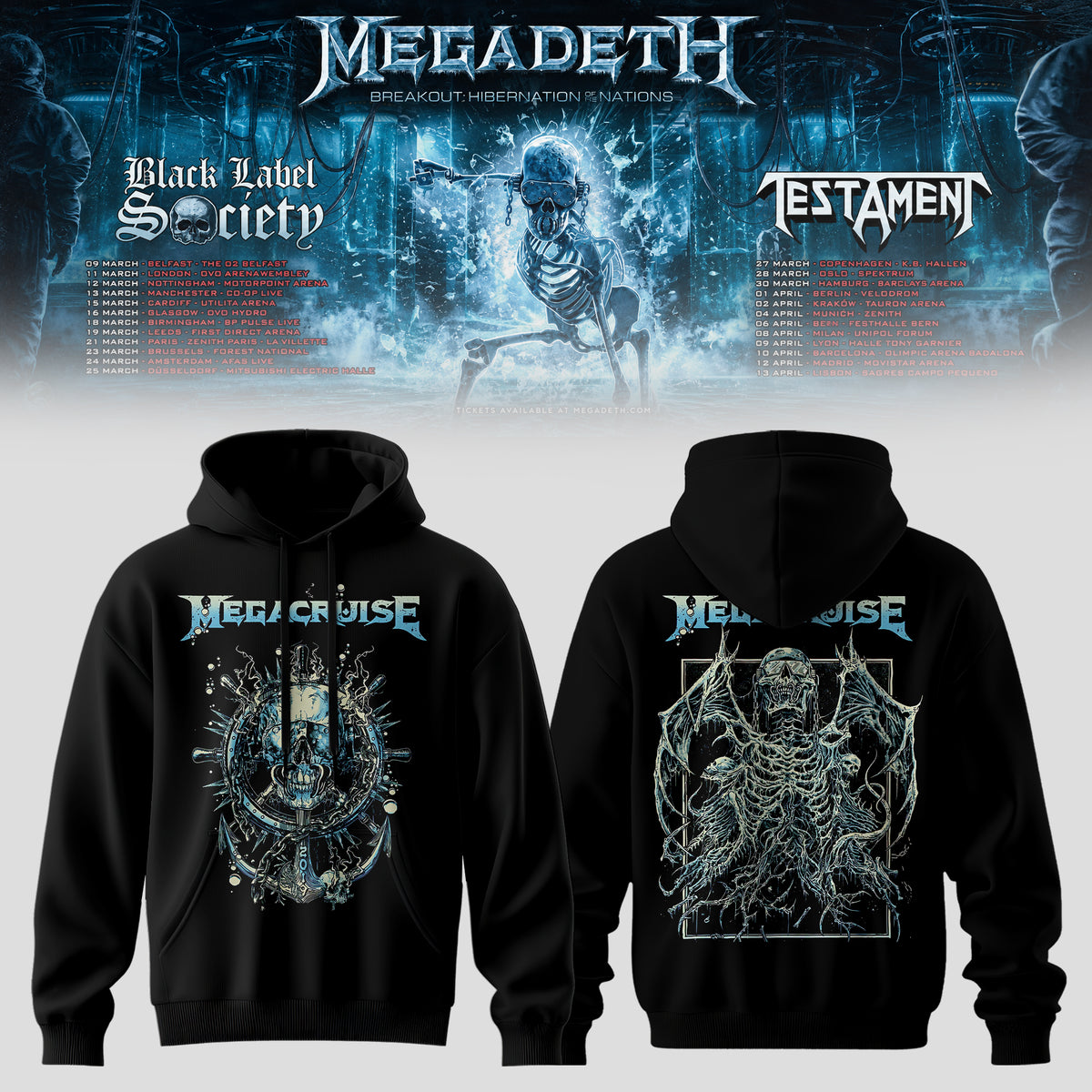 MEGADETH – BREAKOUT: HIBERNATION OF NATIONS TOUR HOODIE