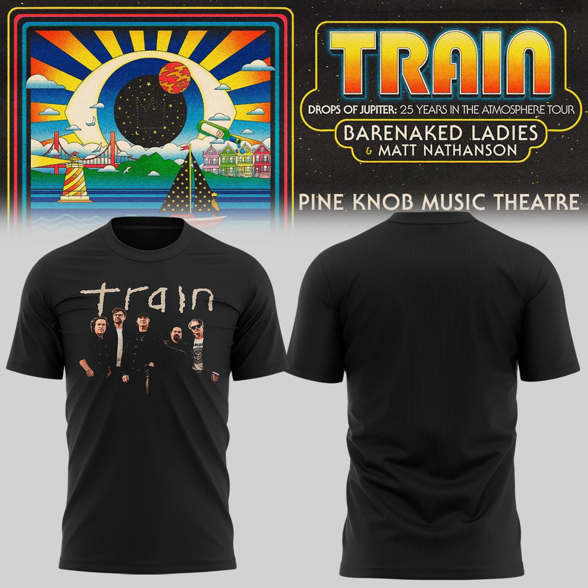 Limited Edition Drops of Jupiter: 25 Years in the Atmosphere Tour Shirt