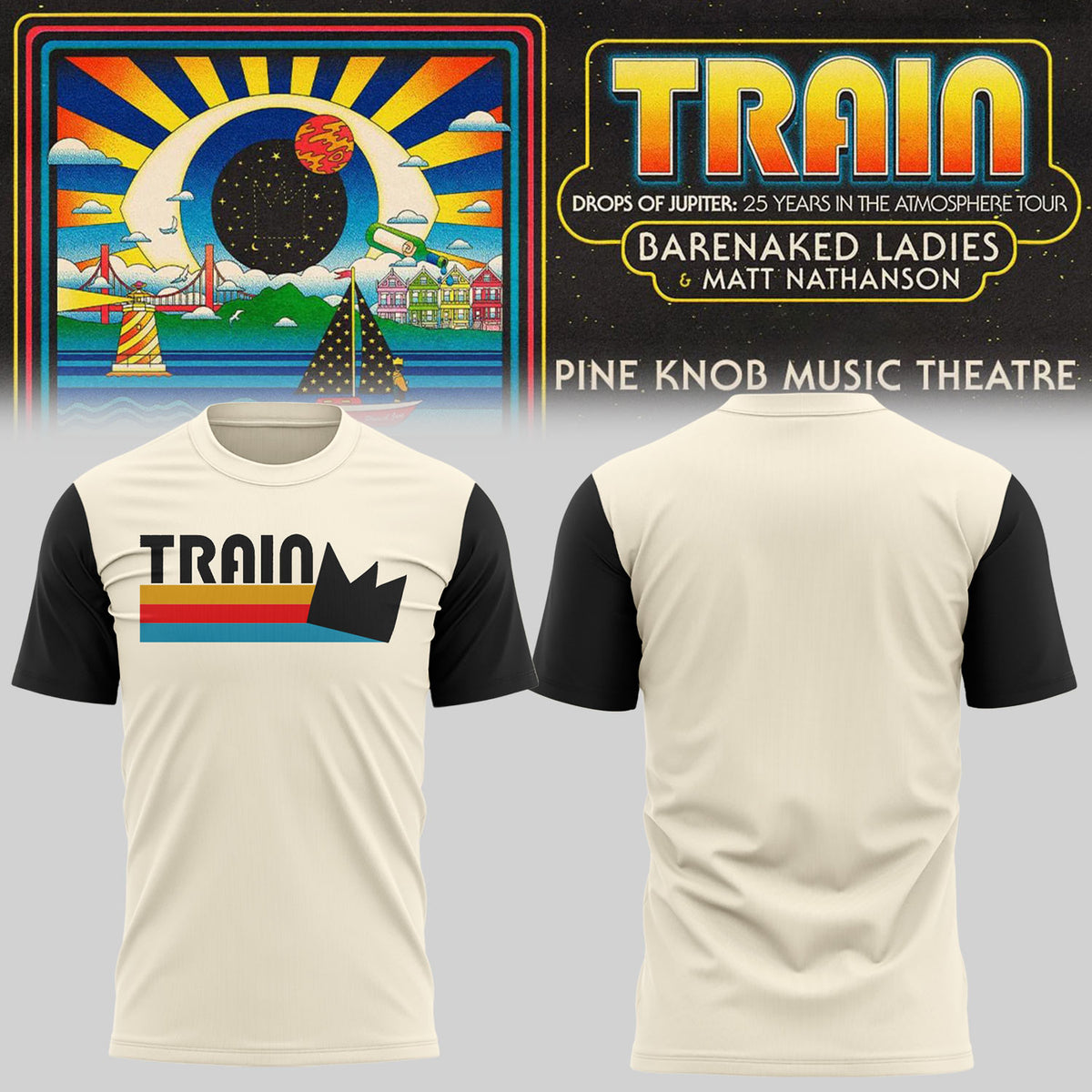 Limited Edition Drops of Jupiter: 25 Years in the Atmosphere Tour Shirt