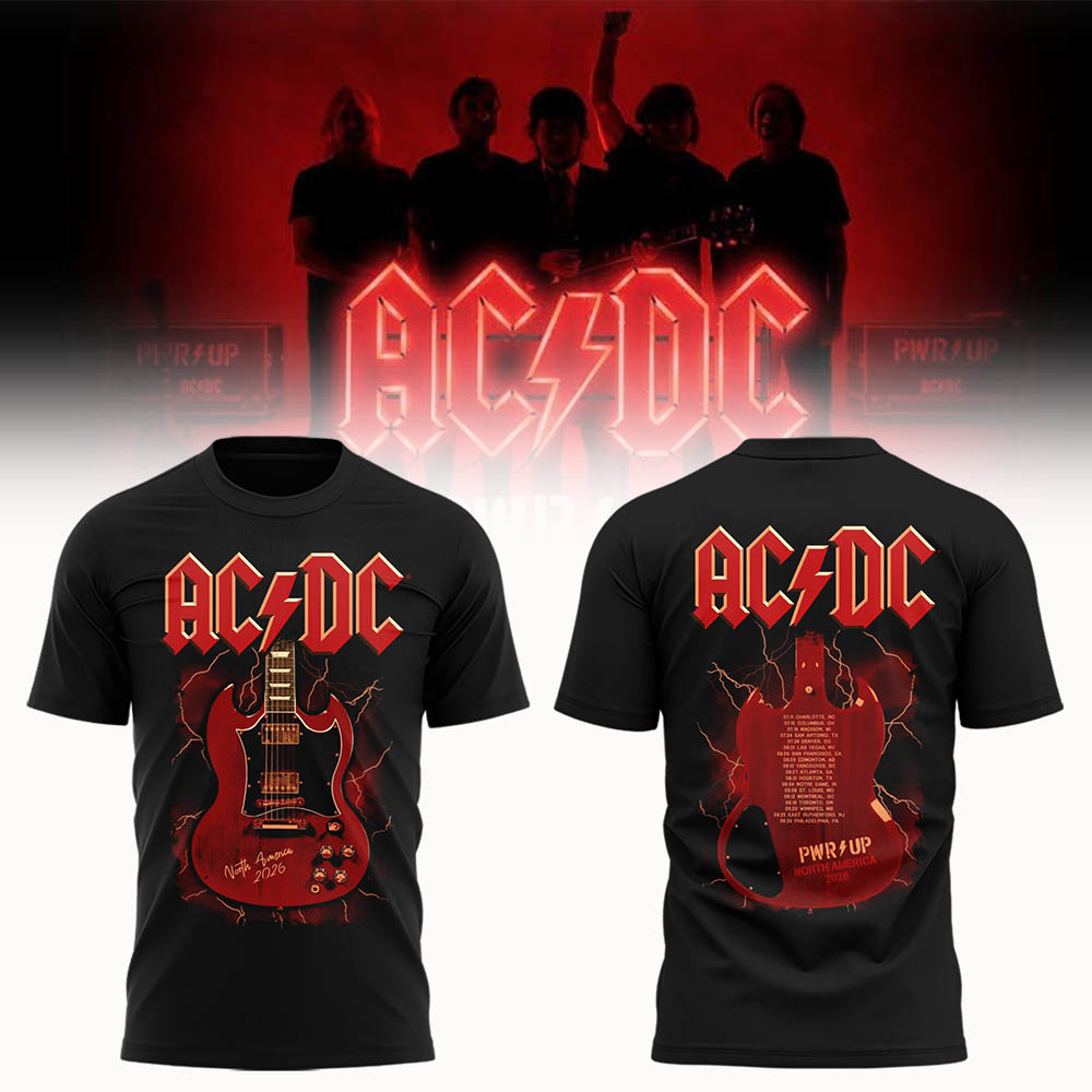 Limited Edition POWER UP Tour 2026 TShirt