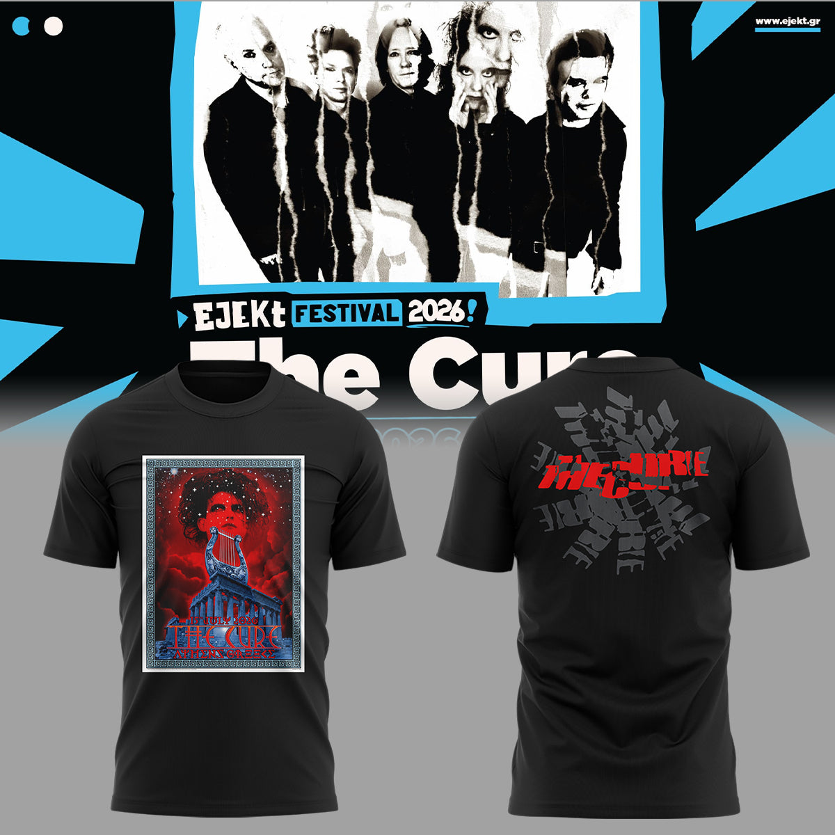 Limited Edition EJEKT Festival 2026 in Athens 🎸🌹 Shirt