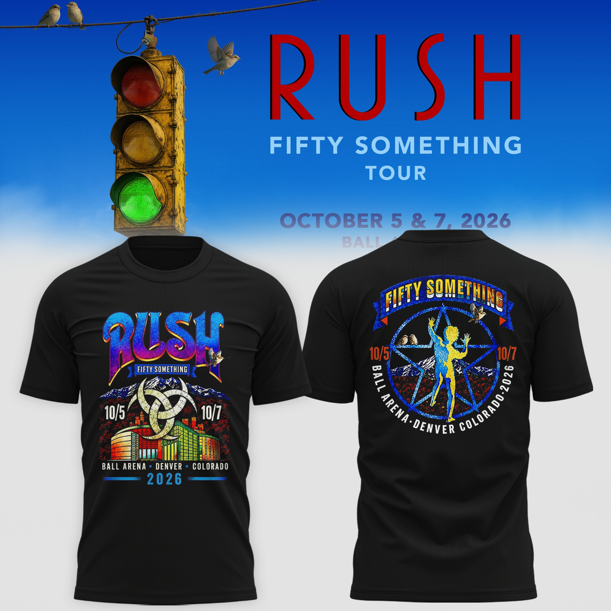Fifty Something Tour 2026 Denver Colorado T-shirt