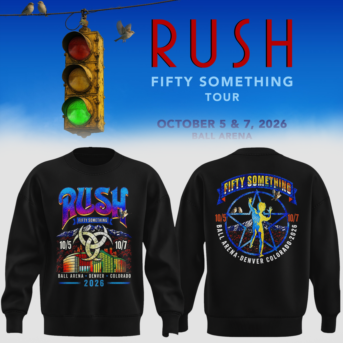 Fifty Something Tour 2026 Denver Colorado Hoodie