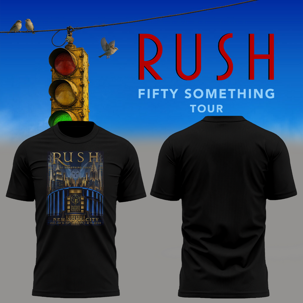 🔥 Rush “Fifty Something Tour 2026” Tee – Legendary Comeback Energy! 🔥