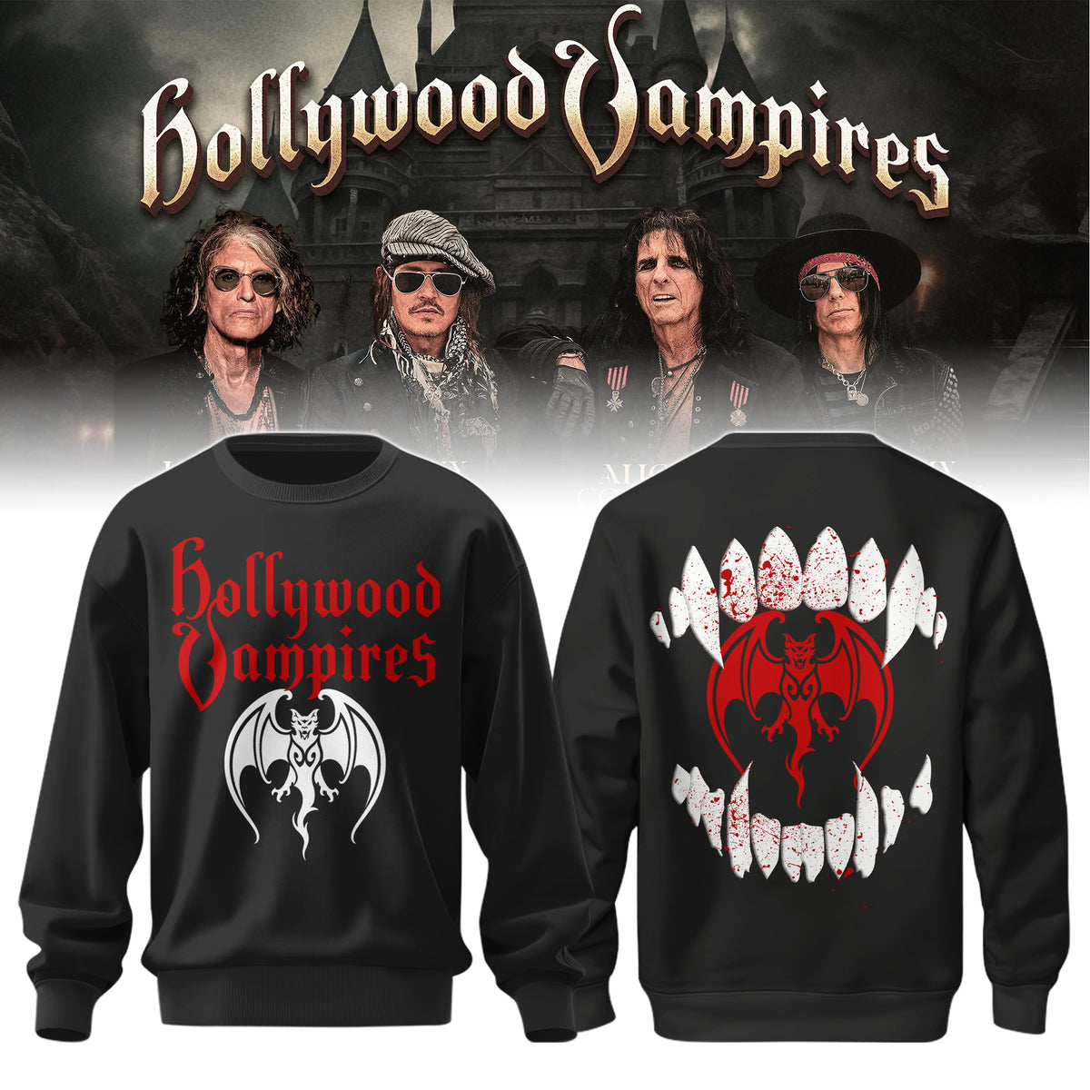 Hollywood Vampires 2026 Tour Merch ver 2
