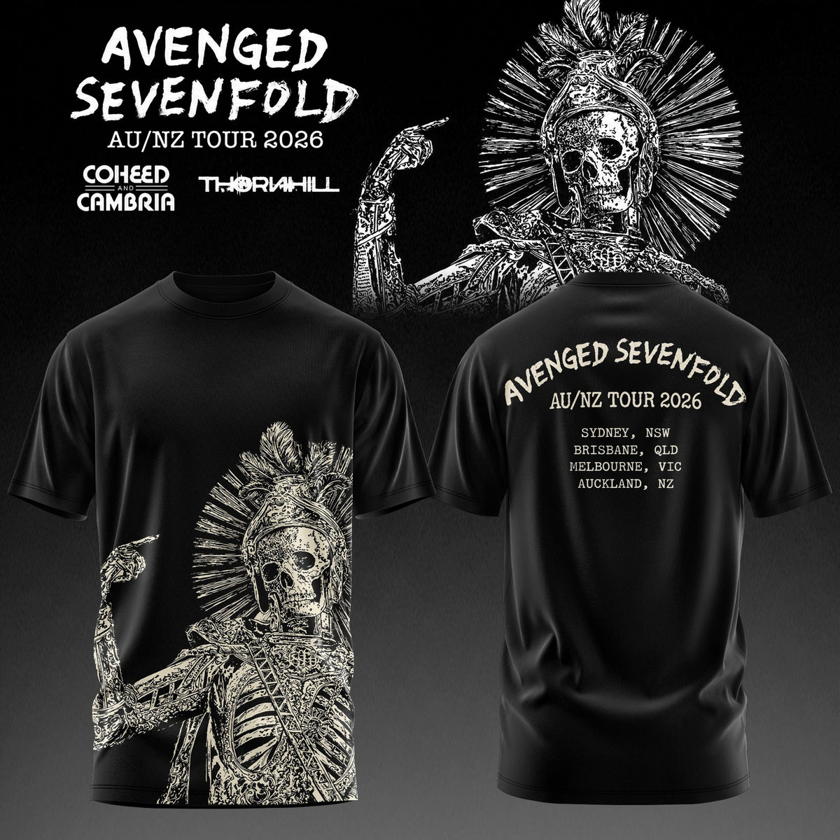Avenged Sevenfold: AUS/NZ Tour 2026 Limited T-Shirt