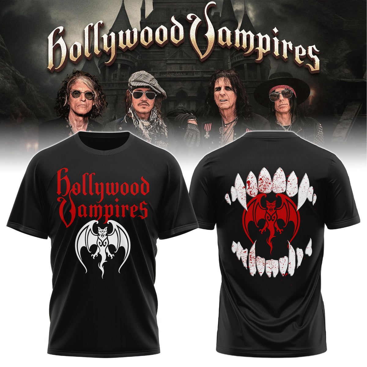 Hollywood Vampires 2026 Tour Merch ver 2