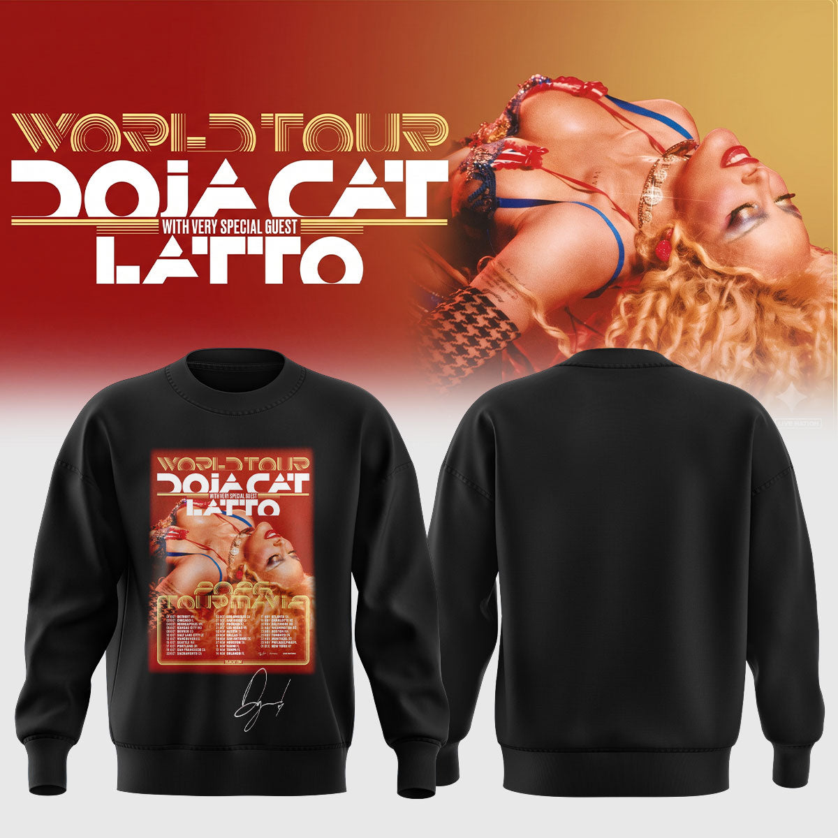 Doja Cat “Tour Ma Vie 2026” Limited Edition Signature – Sweatshirt