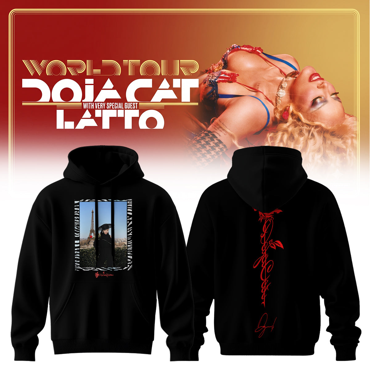 ,Doja Cat “Tour Ma Vie 2026” Limited Edition Signature – Hoodie