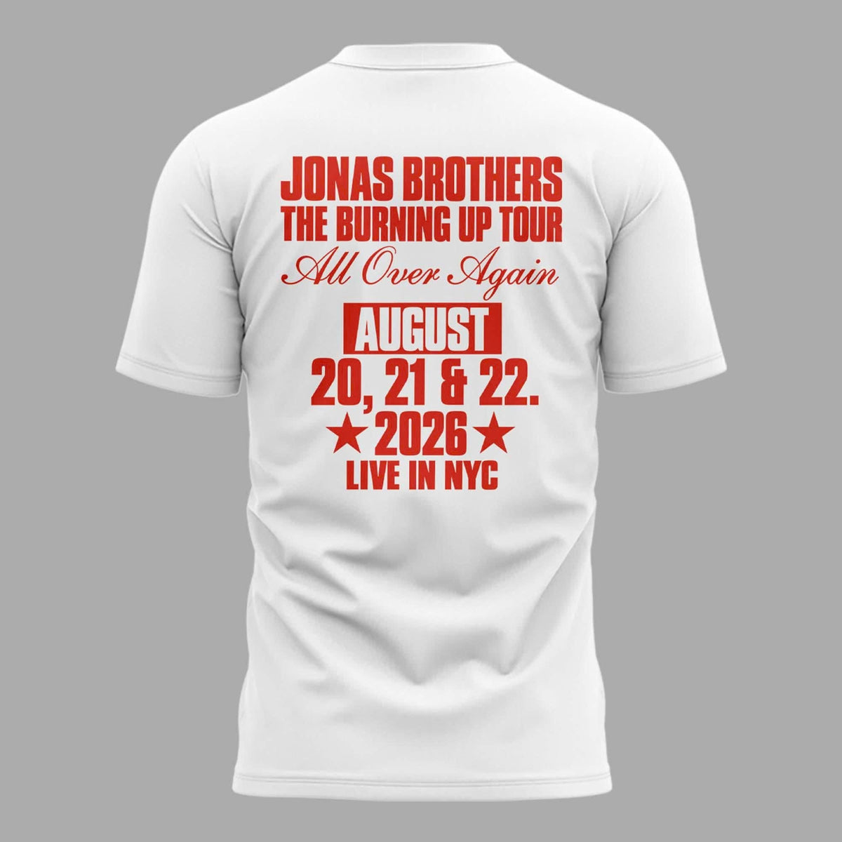 Jonas Brothers Live In New York City T-Shirt
