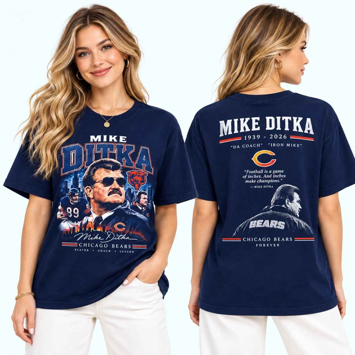 Mike Ditka Chicago Bears In Loving Memory Limited Edition T-Shirt