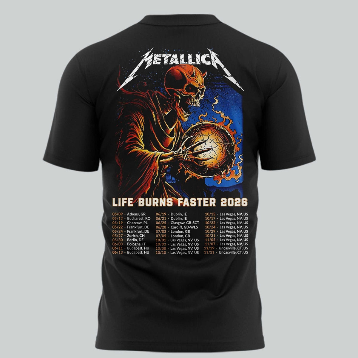 Metallica In Sphere Las Vegas T-Shirt