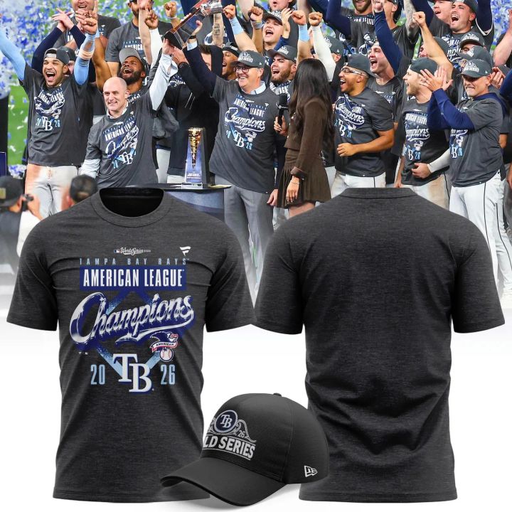 (Adult & Kids) Tampa Bay Rays 2026 American League Champions Graphic T-Shirt