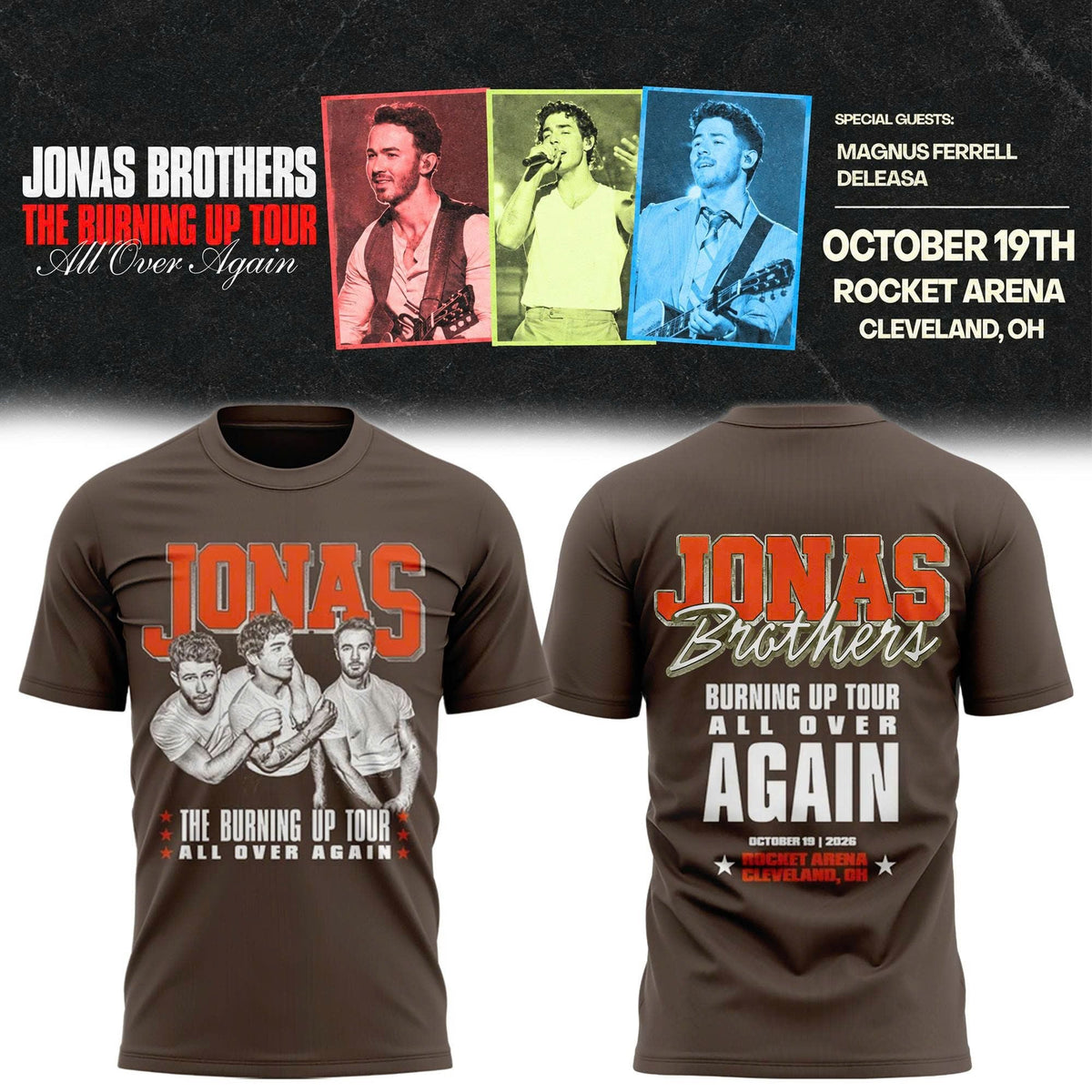The Burning Up Tour All Over Again 2026 in Cleveland, OH T-shirt