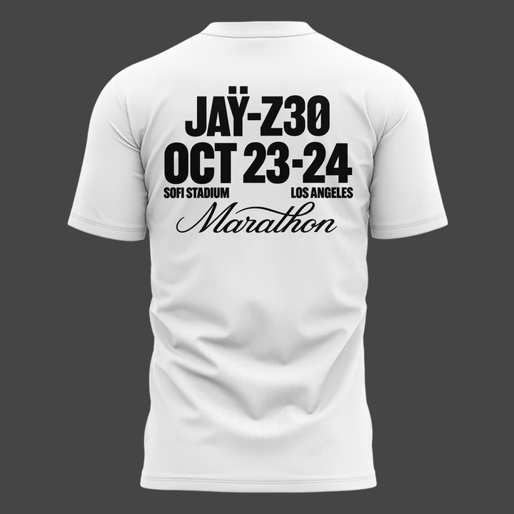 Marathon x JAY-Z 30 exclusive t-shirt 2026