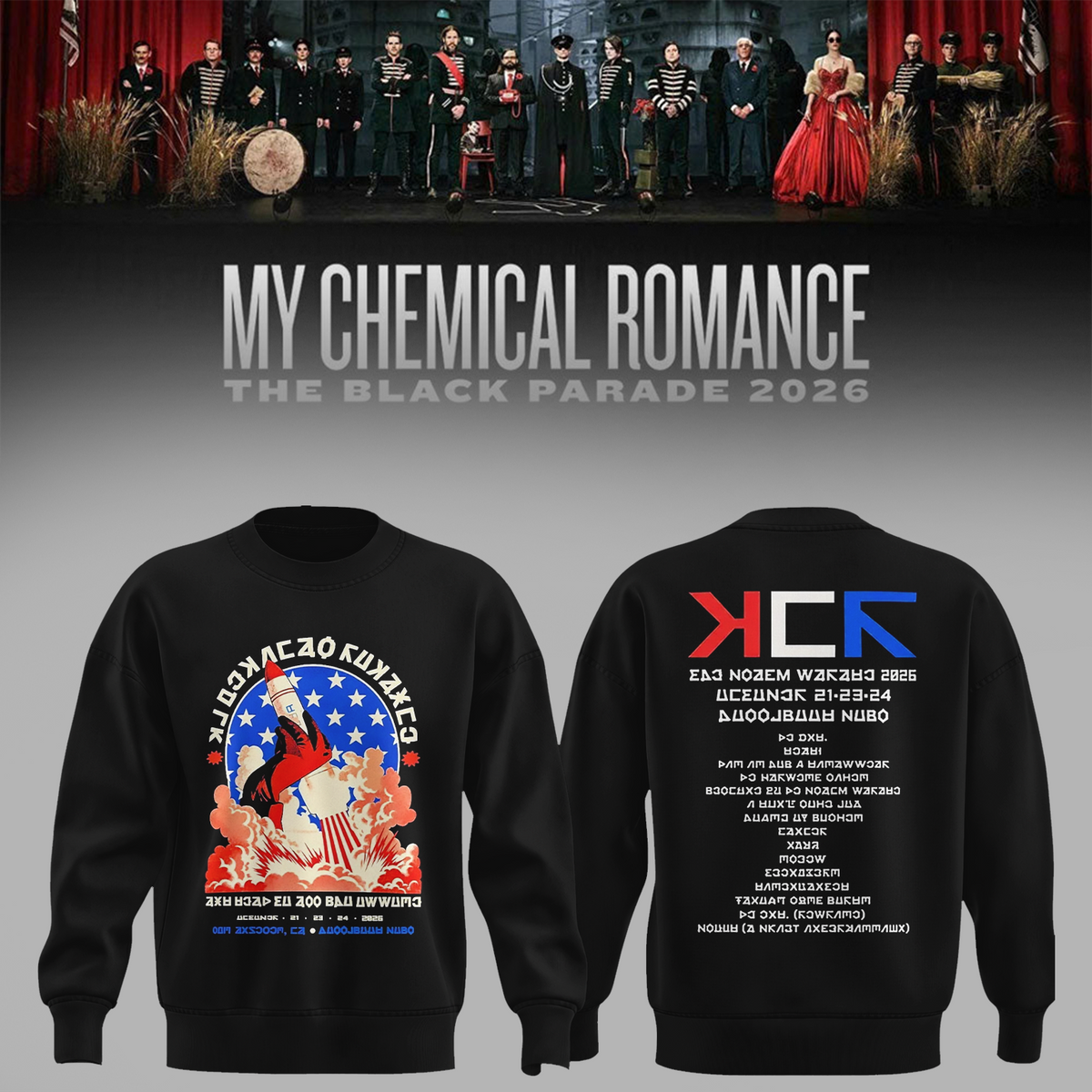 My Chemical Romance Los Angeles CA 2026 Merch Live At Hollywood Bowl October 2026 Sweater