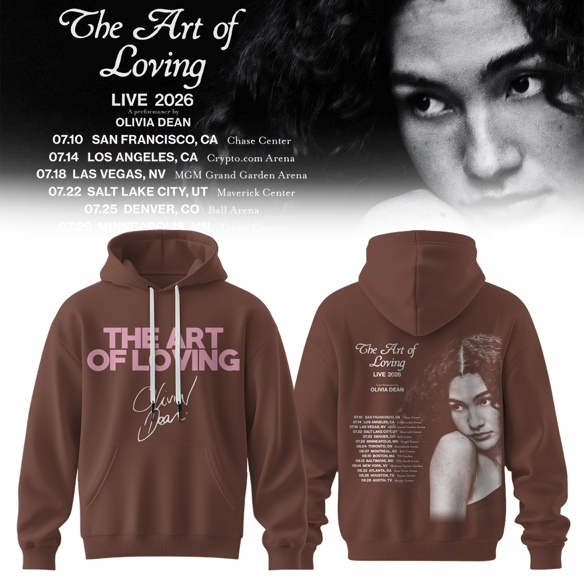 OLIVIA DEAN “THE ART OF LOVING” HOODIE COLLECTION IS HERE