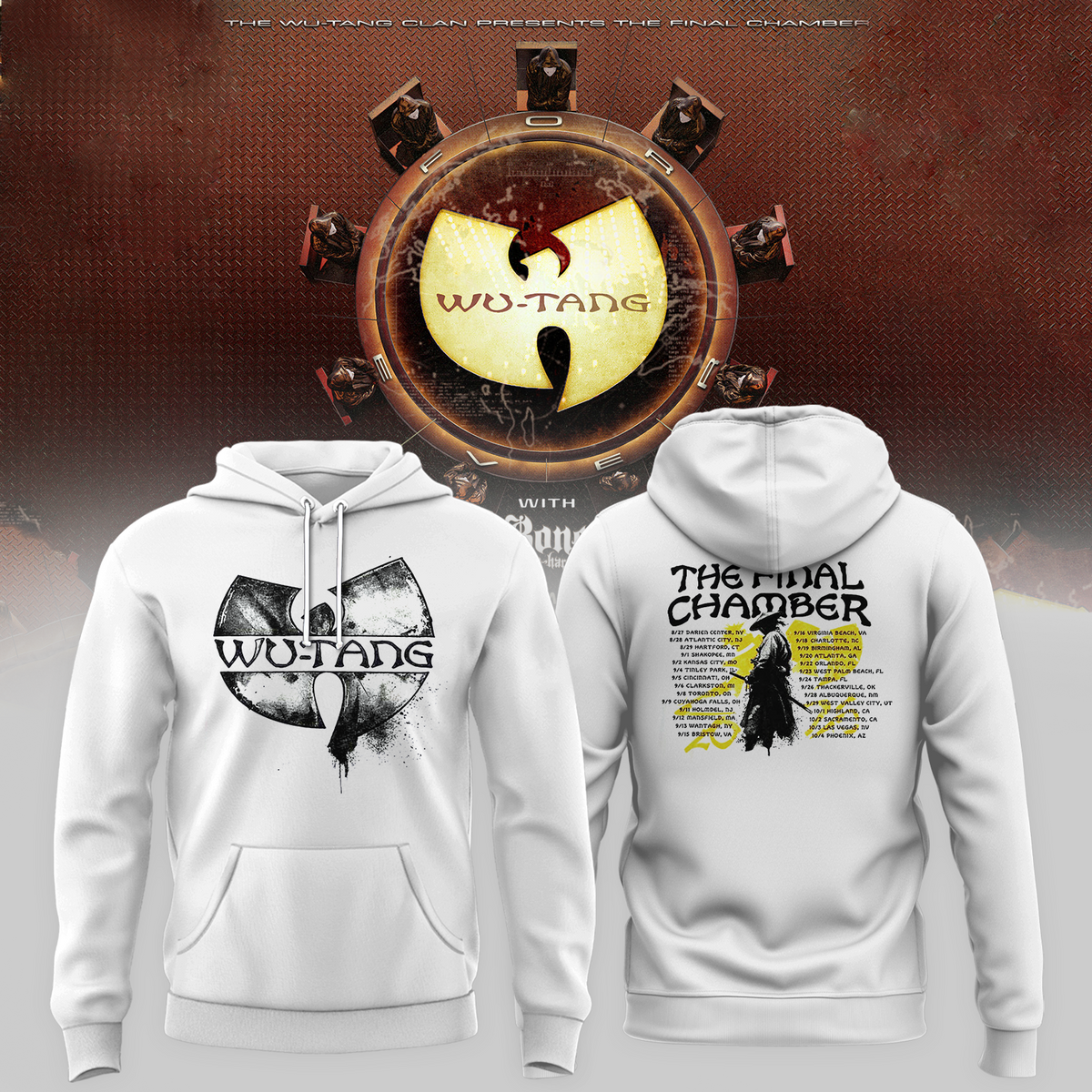 The Final Chamber 2026 North America Tour Merch The Samurai White Hoodie