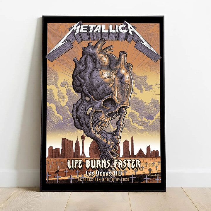 MET Life Burns Faster At Sphere Las Vegas Poster