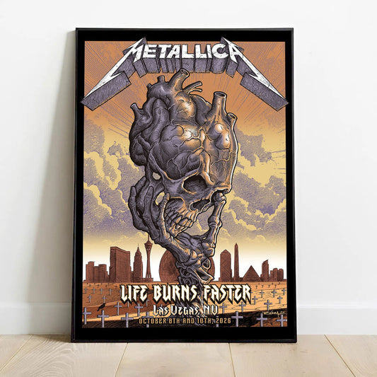MET Life Burns Faster At Sphere Las Vegas Poster
