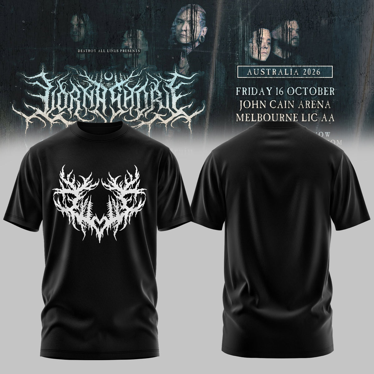 LORNA SHORE – AUSTRALIA & NEW ZEALAND TOUR 2026 Limited T-Shirt