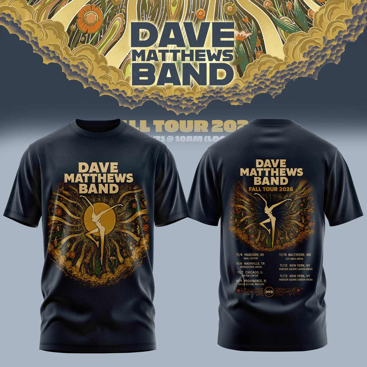 DAVE MATTHEWS BAND — FALL TOUR 2026 COLLECTION TEE