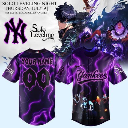 MLB ALL TEAMS x Solo Leveling Limited Jersey (Custom Name & Number)