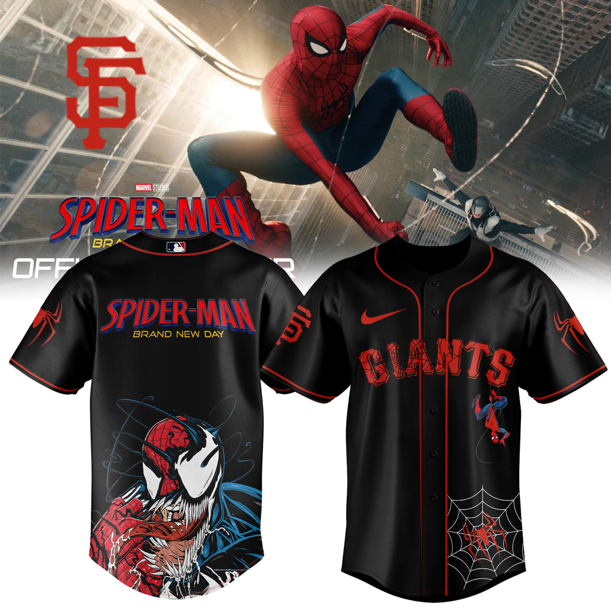 MLB ALL TEAM x Spider Man: Brand New Day Jersey